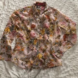 Van Den Bergh Floral Cotton Blouse